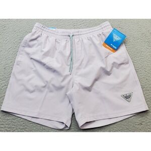 PFG Columbia Rambler Swim Shorts Mens Small Purple Lined Omni Shade FM3843 -551